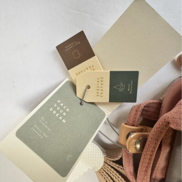 Doughnut NEW Macaroon Tiny Reborn Leather Trim Backpack Crossbody Bag Recycled - Picture 12 of 16